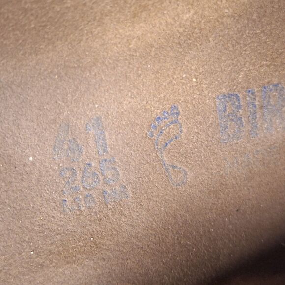 Birkenstock Boston Unisex 41 EU Taupe Suede Clogs Slip On Comfort Shoes - Picture 7 of 16